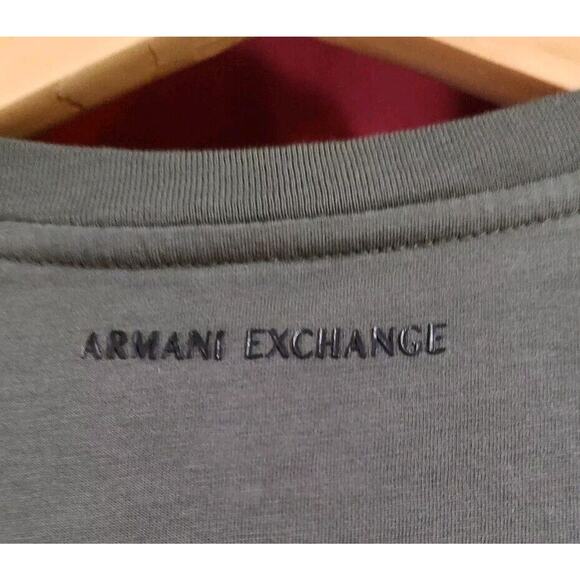 Armani Exchange Men's Short-Sleeve Crewneck Box Logo T-Shirt- XL - Picture 8 of 8